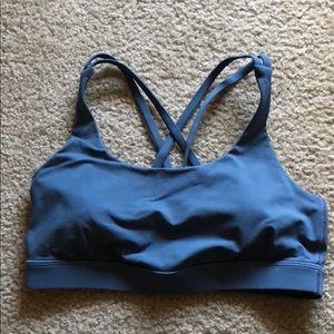 Lululemon Energy Bra Ink Blue size 8